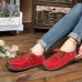 US Size 5-11 Women Suede Casual Outdoor Lace Up Comfy Flat Shoes