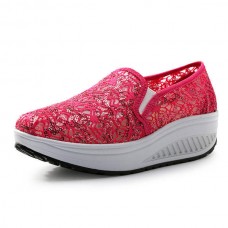 Women Outdoor Rocker Sole Shoes Sport Hollow Out Flats