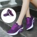 Women Breathable Platform Rocker Sole Mesh Lace Up Trainers