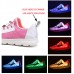 Women's Light  Shoes Large Size Adjustable USB Charging Colorful LED Running Shoes