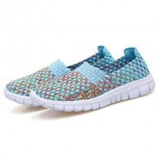 Women Hand-Made Knitting Outdoor Casual Flat Shoes