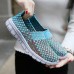 Women Hand-Made Knitting Outdoor Casual Flat Shoes