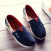 Women Chic Shoes Breathable Summer Casual Shoes Slip-on Platform Canvas