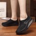 Mesh Breathable Rocker Sole Shoes Slip On Sneakers