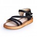 Summer Flat-Bottomed Ladies Sandals Cake Heavy Bottom Large Size Shoes Roman Sandals