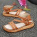 Summer Flat-Bottomed Ladies Sandals Cake Heavy Bottom Large Size Shoes Roman Sandals