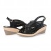 Genuine Leather Hollow Out Shoe Casual Comfy Wedge Sandals