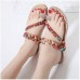 US Size 5-10 Women Bohemian Casual Beach Soft Flat Sandals