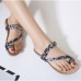 US Size 5-10 Women Bohemian Casual Beach Soft Flat Sandals