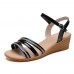 Women Summer Roman Sequined hasp Beach Sandals