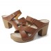 Women Adjustable Chunky Heel Backless Sandals