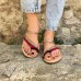 Women Folkways Flip Flops Slippers Gladiator Flat Sandals