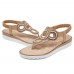 Bohemian Rhinestone Bead Flat Sandals Casual Holiday Lady Sandals