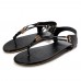 US Size 5-12 Women Casual Soft  Metal Beach Sandals