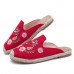 Embroidery Flower Chinese Style Women Folkways Sandals