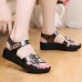 Hook Loop Microfiber Comfortable Women Sandals