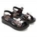 Hook Loop Microfiber Comfortable Women Sandals