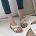 Summer Flats Women Cross Buckle Strap Sandals