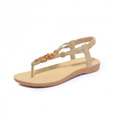 Women Summer Bohemian Beach Flat Sandals