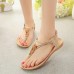 Women Summer Bohemian Beach Flat Sandals