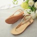 Women Summer Bohemian Beach Flat Sandals