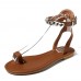 Roman Metal Chain Women Shoes Clip Toe Sandals