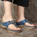 LOSTISY Women Beach Flip Flops Soft Casual Comfortable Wedge Sandals