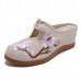 Women Flower Embroidery Comfortable Casual Wedge Sandals