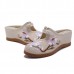 Women Flower Embroidery Comfortable Casual Wedge Sandals