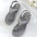 Women Platform Beach Sandals Flats PU Shoes