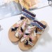 Embroidery Bohemian Women Shoe Summer Casual Beach Tassel Flat Sandals