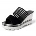 Summer Women Open Toe Wedge Sandals Comfortable Slipper Shoes