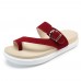 Beach Buckle Clip Toe Flat Flip Flops Sandals