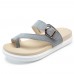 Beach Buckle Clip Toe Flat Flip Flops Sandals