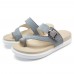 Beach Buckle Clip Toe Flat Flip Flops Sandals