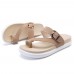 Beach Buckle Clip Toe Flat Flip Flops Sandals