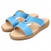 Women Summer Chic Beach Sandals Breathable Slip-on Flat Slippers