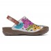 SOCOFY Hand Floral Hollow Hook Loop Genuine Leather Sandals