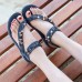 Bohemian Weave Rhinestone Elastic Band Soft Casual Sandals