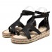 Roman Gladiator Sandals Summer Wedges Platform Women Shoes