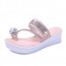 Women Casual Comfortable Slip On  Platform Toe Ring Flip Flop Sandals Beach Slipper Shoes