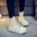 Women Fringe Flower Embroidery Comfortable Casual Sandals