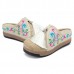 Women Fringe Flower Embroidery Comfortable Casual Sandals