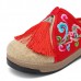 Women Fringe Flower Embroidery Comfortable Casual Sandals