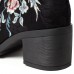 Old Peking Embroidery Pattern Zipper Keep Warm Ankle Boots