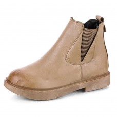 Women Round Toe Slip On Casual Winter Ankle Boots