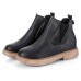 Women Round Toe Slip On Casual Winter Ankle Boots