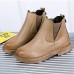 Women Round Toe Slip On Casual Winter Ankle Boots