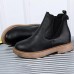 Women Round Toe Slip On Casual Winter Ankle Boots