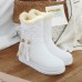 Warm Flat Platform Slip On Causal Soft Ankle Snow Boots